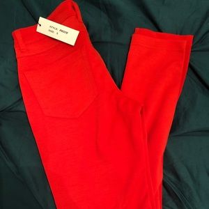 SOLD Orange/red jeggings *3/$25